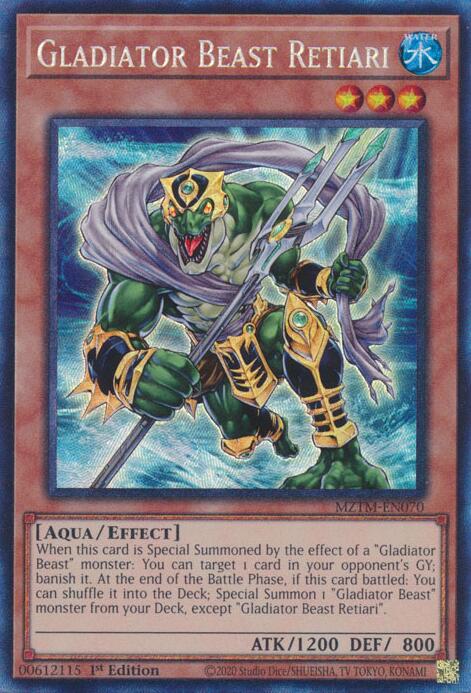 Gladiator Beast Retiari (Collector's Rare) [MZTM-EN070] Collector's Rare Yu-Gi-Oh!