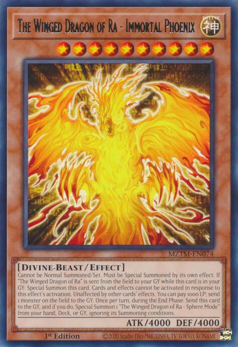 The Winged Dragon of Ra - Immortal Phoenix [MZTM-EN074] Rare Yu-Gi-Oh!