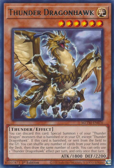 Thunder Dragonhawk [MZTM-EN076] Rare Yu-Gi-Oh!