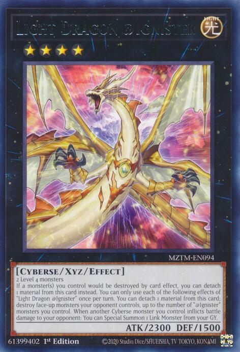 Light Dragon @Ignister [MZTM-EN094] Rare Yu-Gi-Oh!