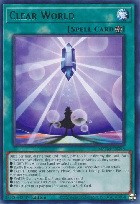Clear World [MZTM-EN098] Rare Yu-Gi-Oh!
