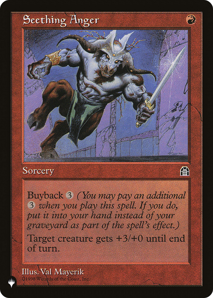 Seething Anger [The List] Magic: The Gathering