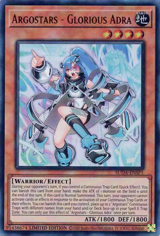 Argostars - Glorious Adra [SUDA-ENSP1] Ultra Rare Yu-Gi-Oh!