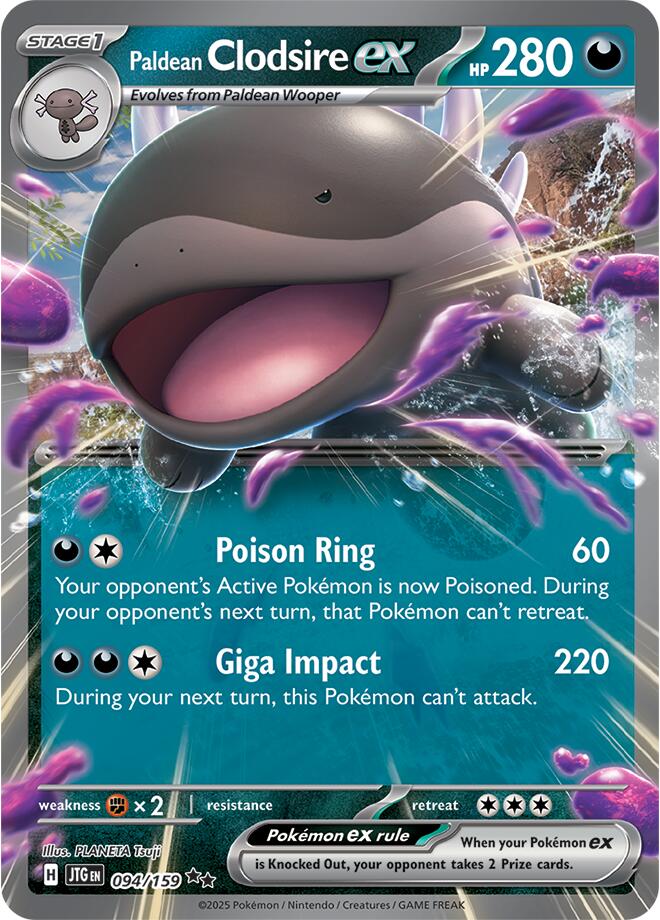 Paldean Clodsire ex (094/159) [Scarlet & Violet: Journey Together] Pokémon