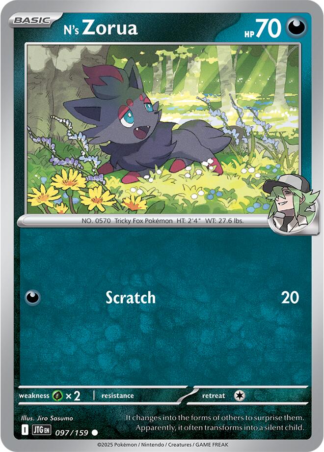 N's Zorua (097/159) [Scarlet & Violet: Journey Together] Pokémon