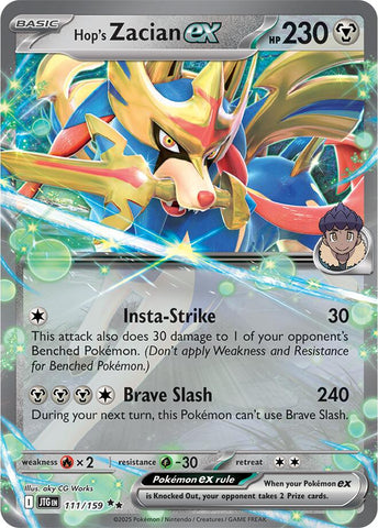 Hop's Zacian ex (111/159) [Scarlet & Violet: Journey Together] Pokémon