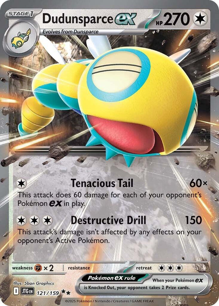 Dudunsparce ex (121/159) [Scarlet & Violet: Journey Together] Pokémon