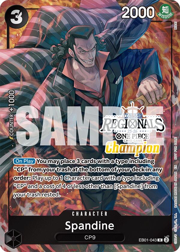 Spandine (Online Regional Champion Card Set 2025 Vol.1) [One Piece Promotion Cards] Bandai