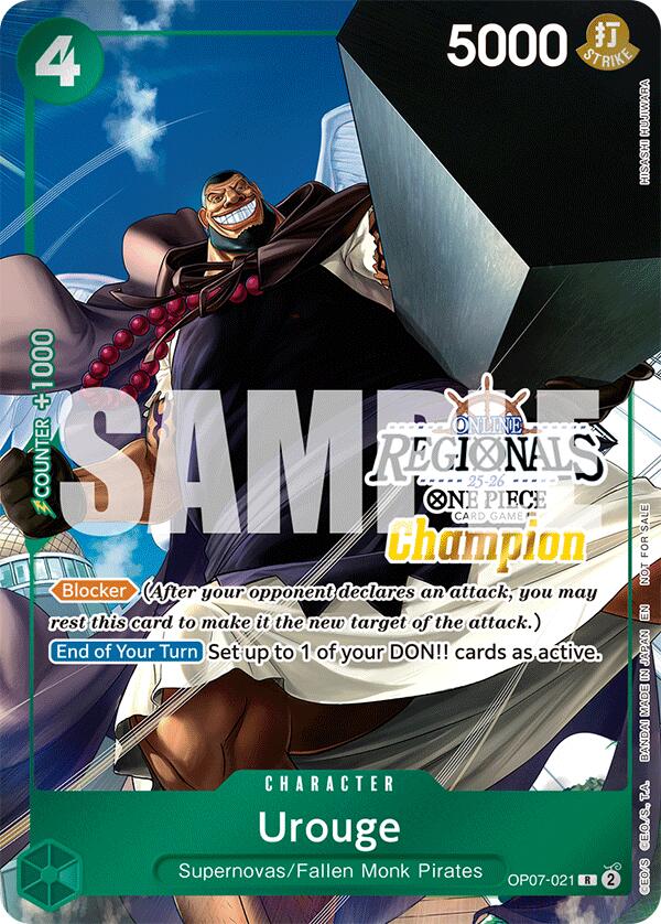 Urouge (Online Regional Champion Card Set 2025 Vol.1) [One Piece Promotion Cards] Bandai