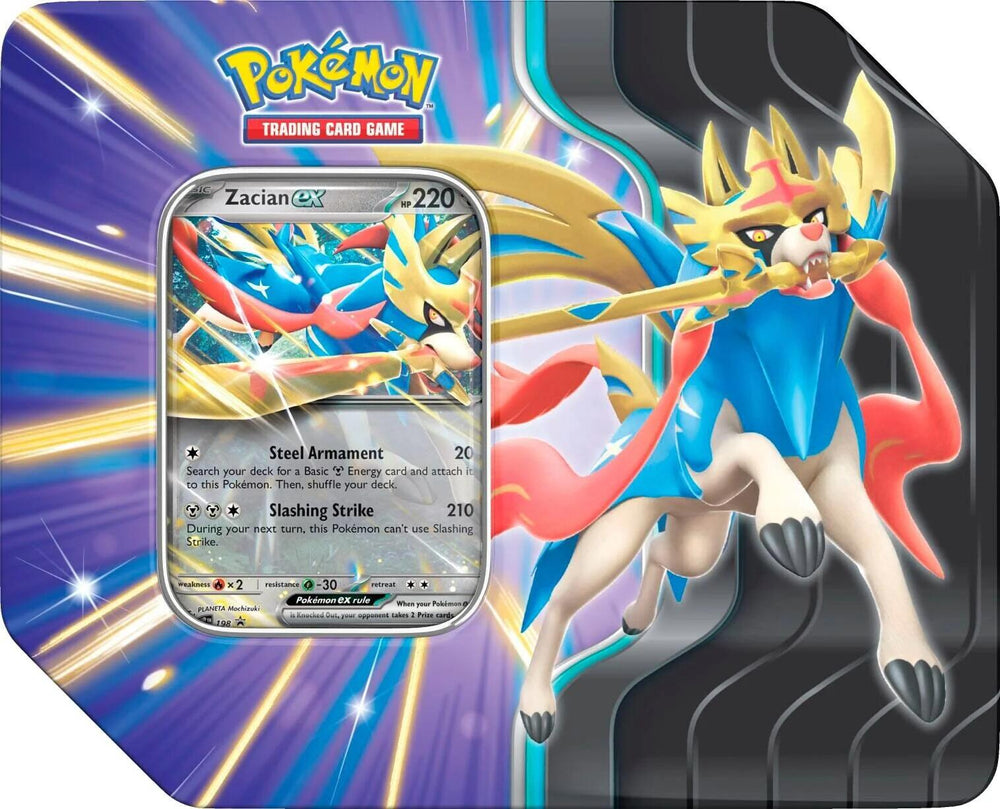 Slashing Legends Tin (Zacian ex) Pokémon