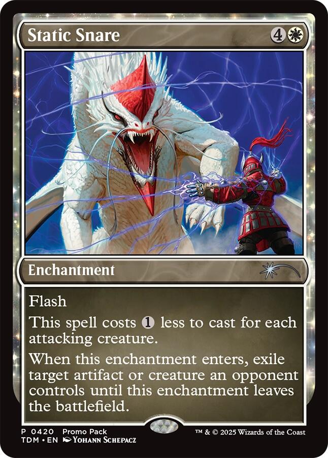 Static Snare [Tarkir: Dragonstorm Promos] Magic: The Gathering