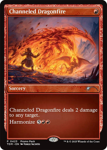 Channeled Dragonfire [Tarkir: Dragonstorm Promos] Magic: The Gathering