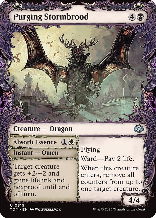 Purging Stormbrood (Showcase) [Tarkir: Dragonstorm] Magic: The Gathering