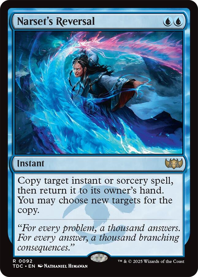 Narset's Reversal [Tarkir: Dragonstorm Commander] Magic: The Gathering