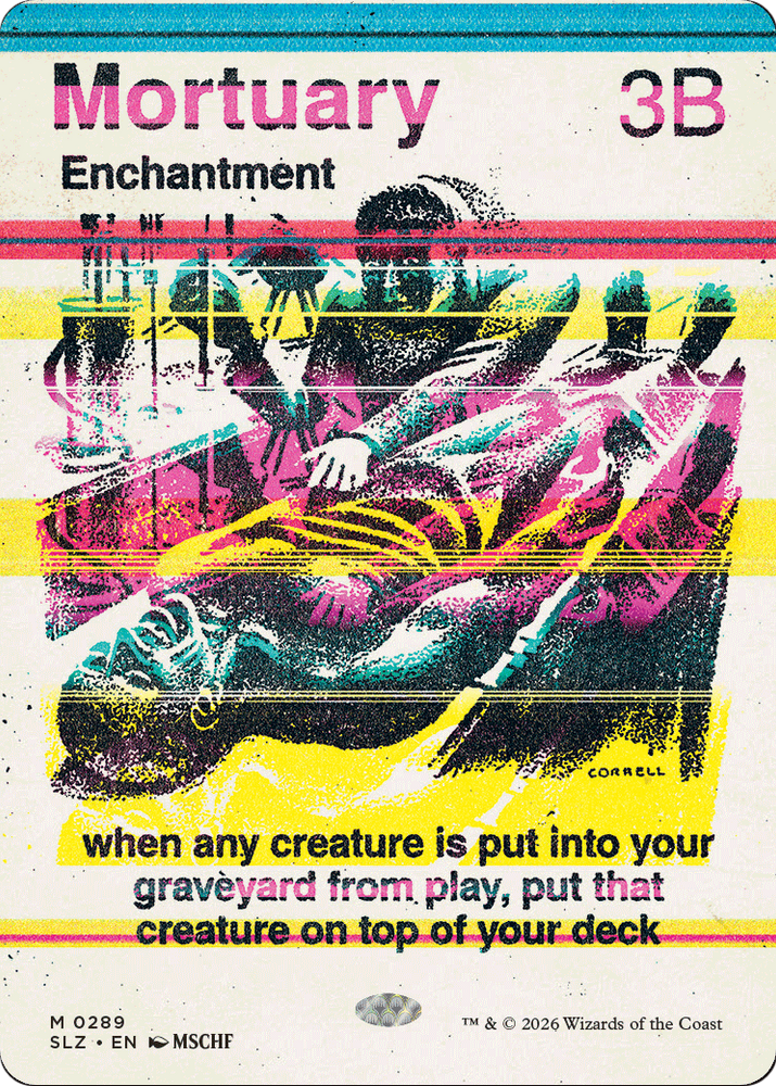 Mortuary (0289) [Secret Lair x MSCHF: The Zeta Set] Magic: The Gathering