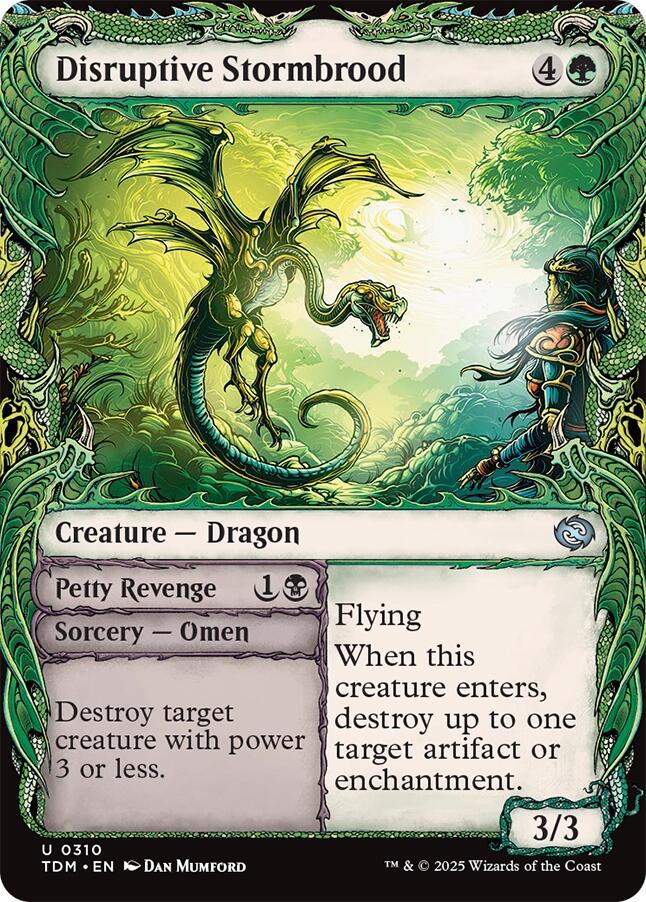 Disruptive Stormbrood (Showcase) [Tarkir: Dragonstorm] Magic: The Gathering