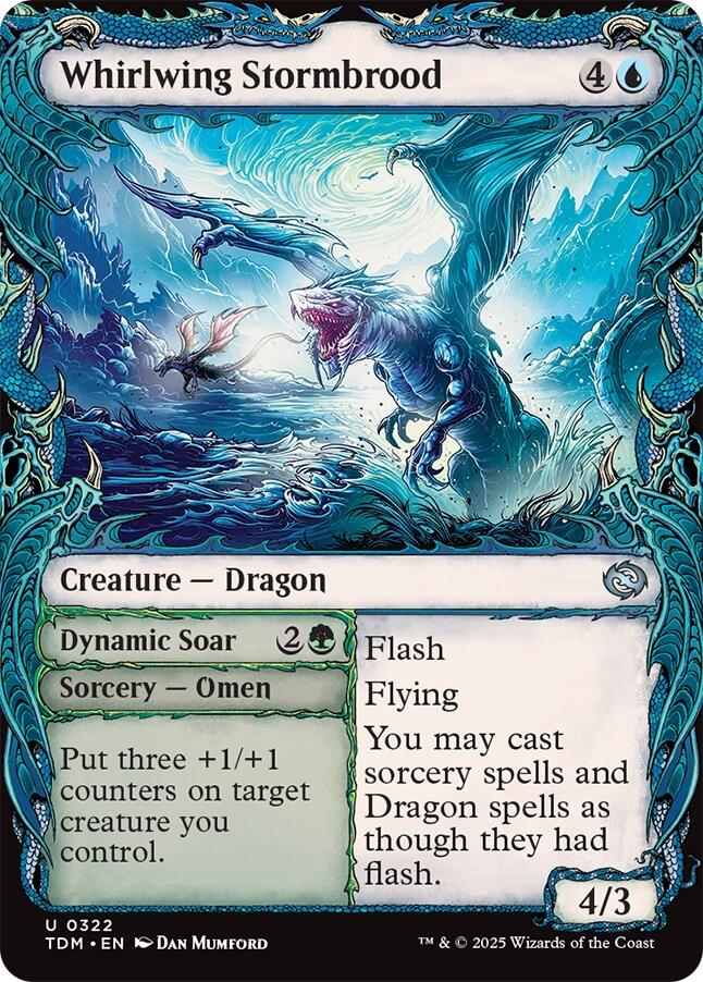 Whirlwing Stormbrood (Showcase) [Tarkir: Dragonstorm] Magic: The Gathering