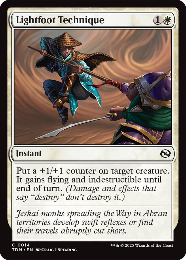 Lightfoot Technique [Tarkir: Dragonstorm] Magic: The Gathering