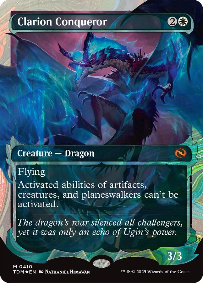 Clarion Conqueror (Showcase) (Halo Foil) [Tarkir: Dragonstorm] Magic: The Gathering