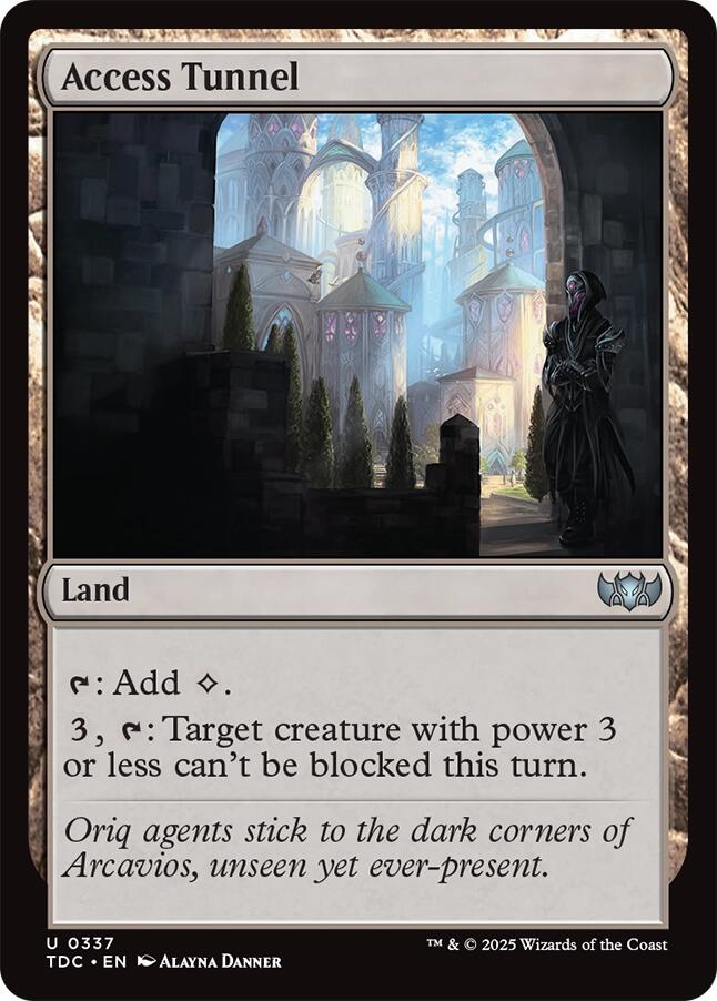 Access Tunnel [Tarkir: Dragonstorm Commander] Magic: The Gathering