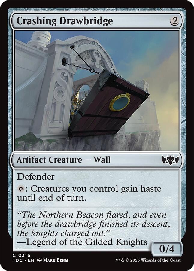 Crashing Drawbridge [Tarkir: Dragonstorm Commander] Magic: The Gathering
