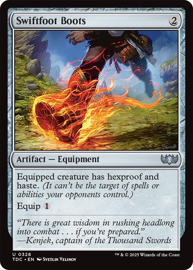 Swiftfoot Boots [Tarkir: Dragonstorm Commander] Magic: The Gathering