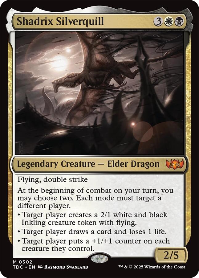 Shadrix Silverquill [Tarkir: Dragonstorm Commander] Magic: The Gathering