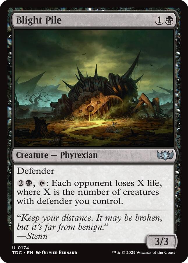 Blight Pile [Tarkir: Dragonstorm Commander] Magic: The Gathering