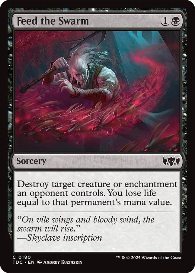Feed the Swarm [Tarkir: Dragonstorm Commander] Magic: The Gathering