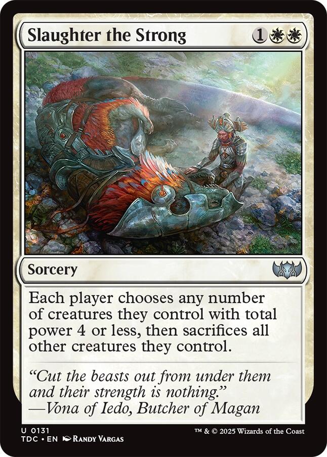 Slaughter the Strong [Tarkir: Dragonstorm Commander] Magic: The Gathering