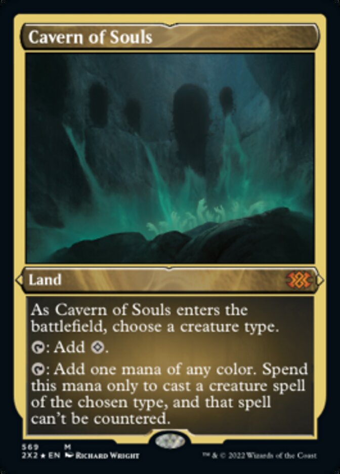 Cavern of Souls (Foil Etched) [Double Masters 2022] Magic: The Gathering
