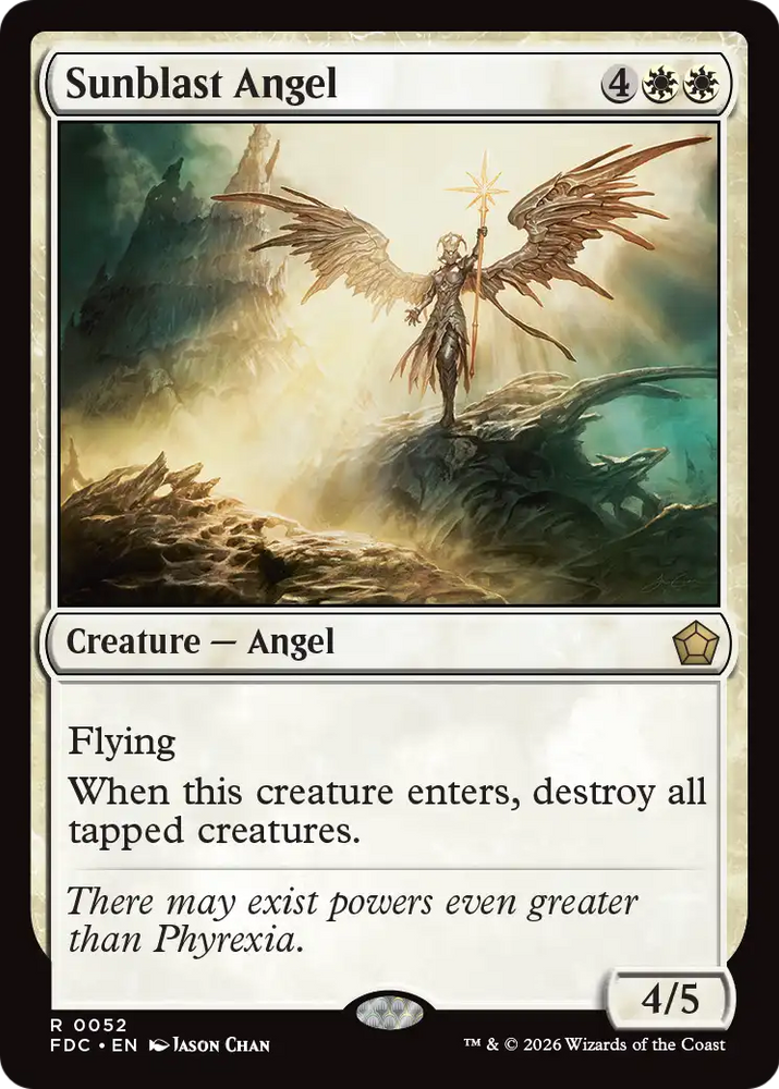 Sunblast Angel [Foundations Commander] Magic: The Gathering