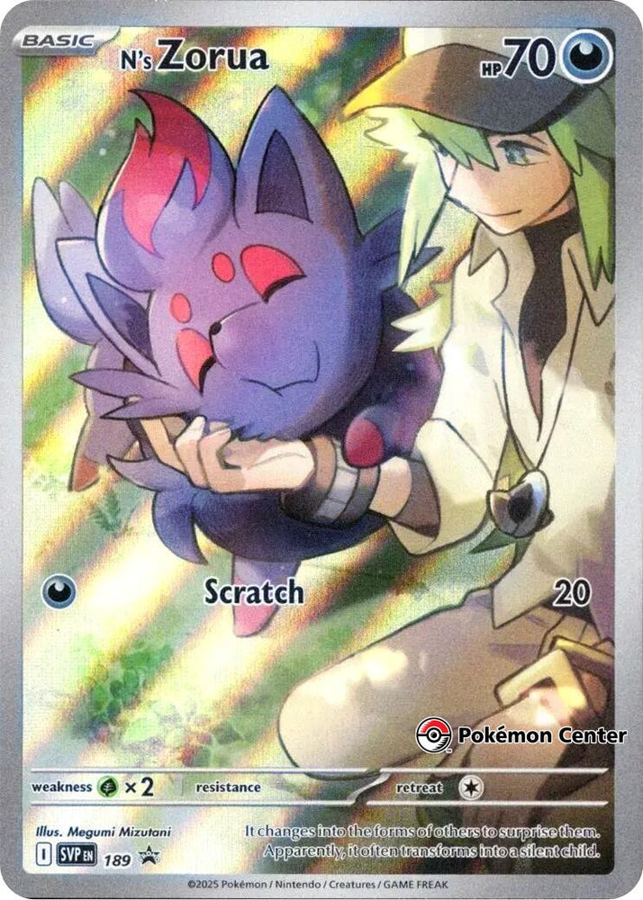 N's Zorua (SVP189) (Pokemon Center Exclusive) [Scarlet & Violet: Black Star Promos] Pokémon