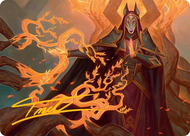 Abzan Devotee Art Card (10/54) (Gold-Stamped Signature) [Tarkir: Dragonstorm Art Series] Magic: The Gathering