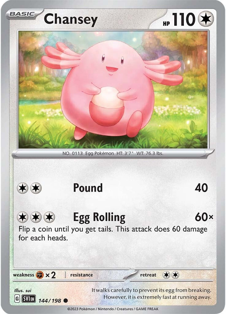 Chansey (144/198) [Scarlet & Violet: Base Set] Pokémon