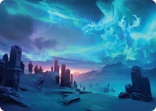 Auroral Procession Art Card (20/54) [Tarkir: Dragonstorm Art Series] Magic: The Gathering