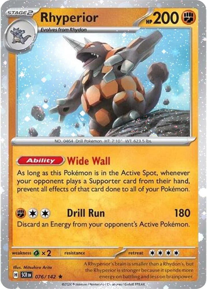 Rhyperior (076/142) (Cosmos Holo) [Scarlet & Violet: Stellar Crown] Pokémon