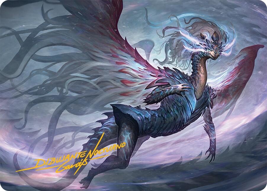 Shiko, Paragon of the Way Art Card (37/54) (Gold-Stamped Signature) [Tarkir: Dragonstorm Art Series] Magic: The Gathering