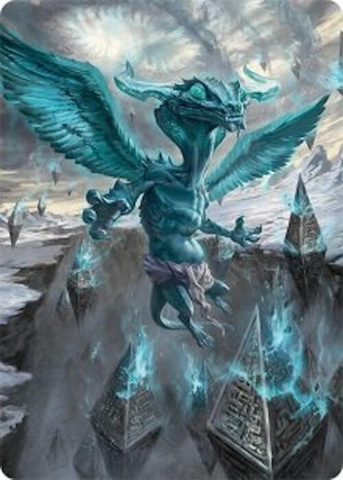 Ugin, Eye of the Storms Art Card (47/54) [Tarkir: Dragonstorm Art Series] Magic: The Gathering