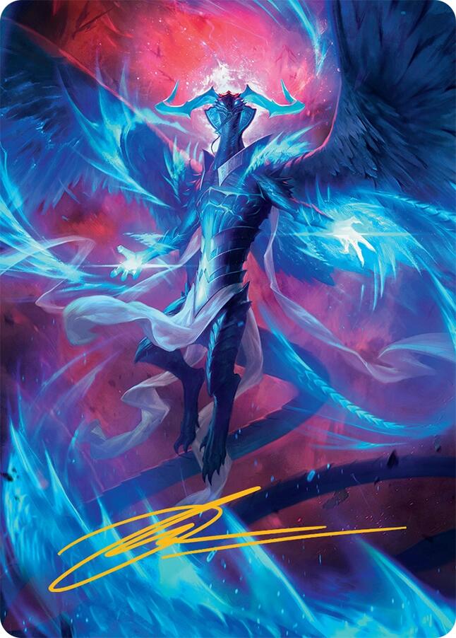 Ugin, Eye of the Storms Art Card (48/54) (Gold-Stamped Signature) [Tarkir: Dragonstorm Art Series] Magic: The Gathering