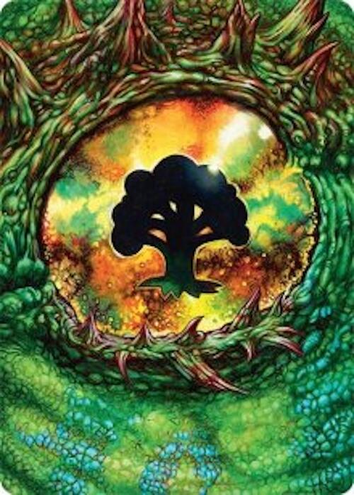 Forest Art Card (32/54) [Tarkir: Dragonstorm Art Series] Magic: The Gathering