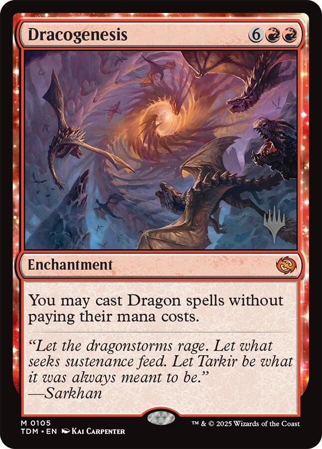 Dracogenesis [Tarkir: Dragonstorm Promos] Magic: The Gathering