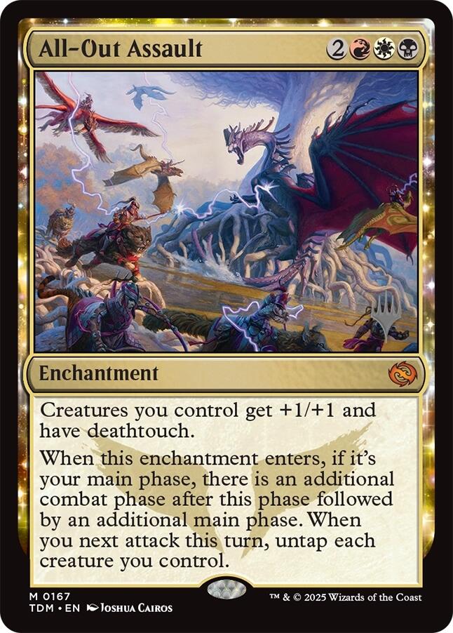 All-Out Assault [Tarkir: Dragonstorm Promos] Magic: The Gathering