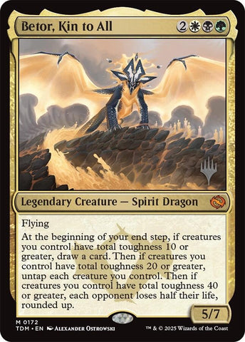 Betor, Kin to All [Tarkir: Dragonstorm Promos] Magic: The Gathering