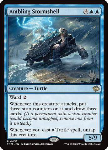 Ambling Stormshell [Tarkir: Dragonstorm Promos] Magic: The Gathering