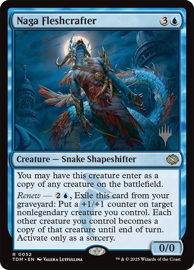 Naga Fleshcrafter [Tarkir: Dragonstorm Promos] Magic: The Gathering