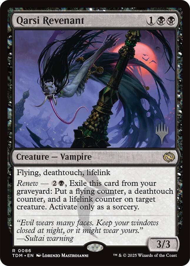Qarsi Revenant [Tarkir: Dragonstorm Promos] Magic: The Gathering