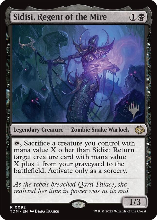 Sidisi, Regent of the Mire [Tarkir: Dragonstorm Promos] Magic: The Gathering