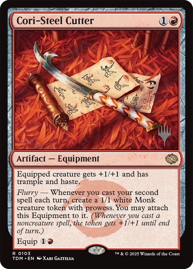 Cori-Steel Cutter [Tarkir: Dragonstorm Promos] Magic: The Gathering