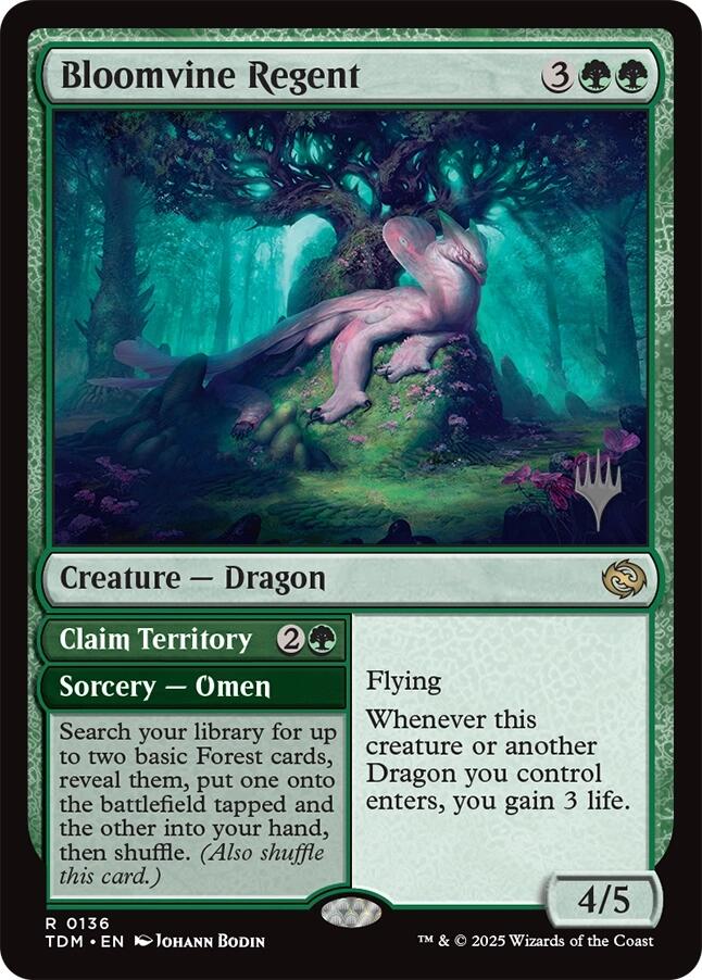 Bloomvine Regent [Tarkir: Dragonstorm Promos] Magic: The Gathering